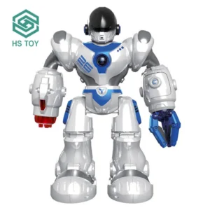 HS Remote Control Robocop Programmed Intelligent RC Dancing Robot Light Cozmo Toys With USB