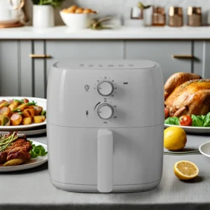 Modern 6L Square Electric Air Fryer Oven 220V LCD Display Digital Oilless Multi-Function Household Cooking Mechanic Timer