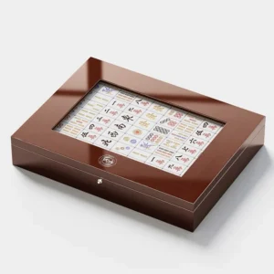 Antique Style DIY Luxury Mahjong Set Sandalwood Wood Nautical Style Paint Elegant Business Gift Wood Craft Wooden Box Wall Sign