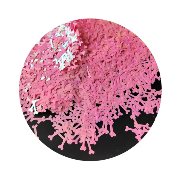 Bones Shape Holographic Glitter Sequins for Resin DIY Making Art Craft Nail Slime Filler Wedding Supplies