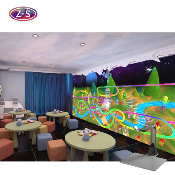 Latest Interactive AR Drawing & Painting System Educational Game Projected for Amusement Park
