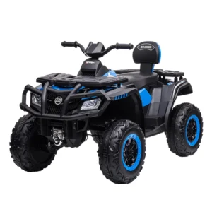 F Unisex 24V Kids ATV Electric Quad 4-Wheel Motorcycle Ride-on Toy Plastic Material for 5-7 Years Box Packed