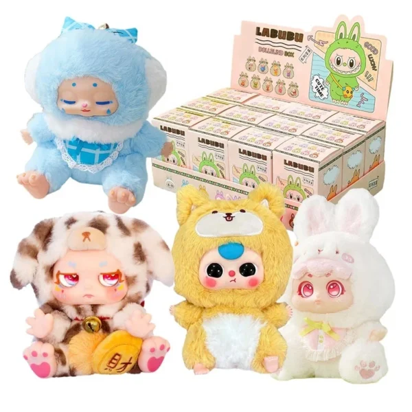Trendy Figure Vinyl Toy Customized Blind Box Plush Toys Wholesale Cotton Doll Baby Three V3 Blind Box for New Year