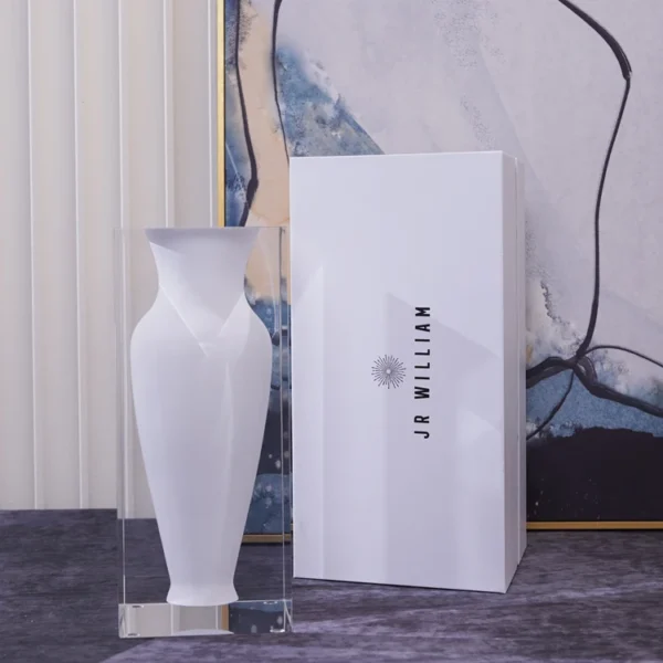 Elegant Festival Gifts Simple Style Bud Vase in Acrylic Prism Frame Popular Teachers Appreciation Gift