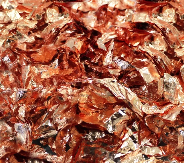 Factory Direct Sale High Quality Flakes Gold Leaf Painting Copper Flake Glass Art Crafts Nail Decoration 1kg Per Carton