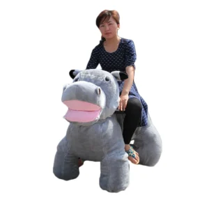 Hippopotamus Walking Riding Animal Moving Toys Zoo Rider