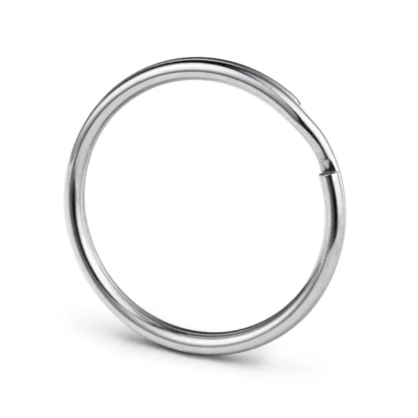 25mm Stainless Steel Split Key Rings Round Edge Style Wholesale Keyrings for DIY Key Chain
