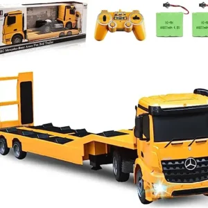 1/20 2.4G Remote Control Flat Trailer Electric Detachable Flatbed Semi-hanging Tractor Transport Engineering Truck Toys