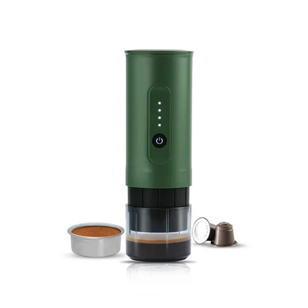High Quality Portable Espresso Machine & Coffee Maker Custom Logo Handheld Travel Cup Made of Stainless Steel & Plastic