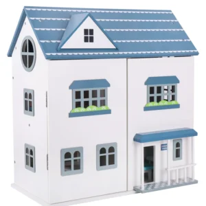 New Product  Educational Toys for Kids Learning   Wooden Luxury Double-storey  Doll House Simulation Villa for Boys and Girls