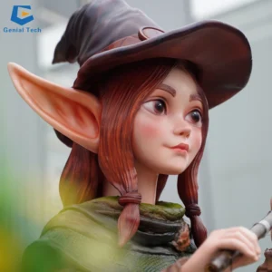 SGAM03 High Quality Customized Simulation Human Model Cartoon Figure Animatronic Elf for Theme Park