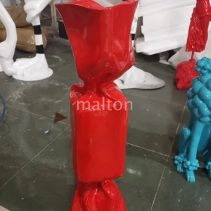 Factory Wholesale Hot Sale Home Decoration High Quality  Resin Fiberglass Candy Sculpture