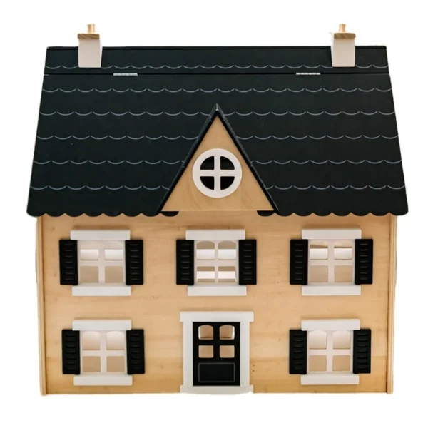 ASWEETS Kids Pretend Role Family Funny Play Big Villa Furniture Wooden Doll House for Girls