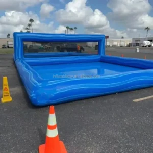 Outdoor Sports Inflatable Volleyball Net for Backyard Beach Pool Durable PVC with Air Pump