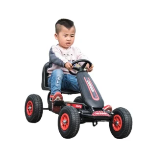 Children Racing Toy Solid and Pneumatic Tire Kids Steering Wheel Bike Four Wheels Pedal Go Kart