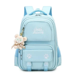 Portable Girls School Bags Large Capacity Backpacks for Primary Students Simple Casual Travelling Shoulder Bags for Women