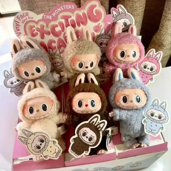 High Quality Labubu Blind Box Creative Macaron PVC Toy with  and Customized Characters Trendy Stock Gift From POPMARTS