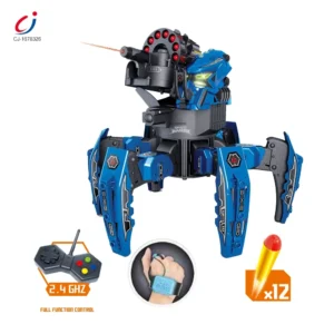 Educational Competitive Game Shooting Hand Watch Remote Control Walking Intelligent Rc Fighting Robot with Bullet