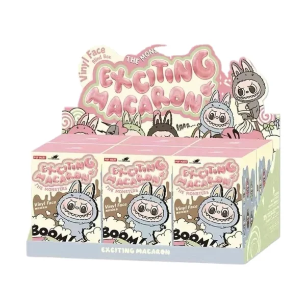 Hot Selling LABUBU Heart-beating Macarons Vinyl Face Series Blind Box Trendy Toy Figure for Birthday Gift