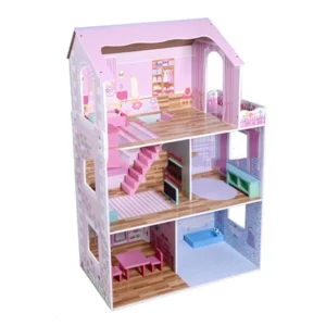 Newest Children Wooden Doll House,popular Kids Diy Mini Wooden Toy Doll House HC304946