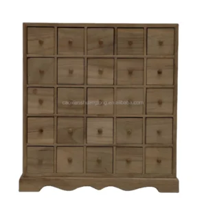Paulownia Wood Wooden Gift Box with Many Drawer