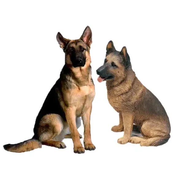 Decoration Resin Craft Handmade Fiberglass Life Size Animal Statues Dog Statue