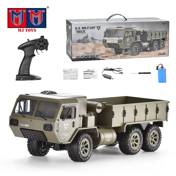 2.4Ghz 1:12 6X6 Remote Control 6WD Chassis Off Road Simulation Military Rc Truck Model Toy With Wifi Camera