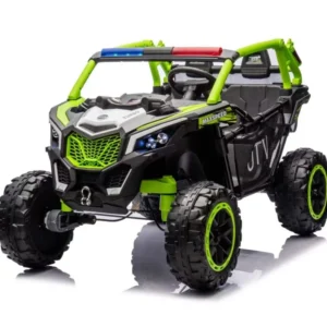 Unisex 12V Electric Ride-On Car for Kids 3-12 Years Old Rechargeable Battery Small Plastic Wheels with Music & Light Effects