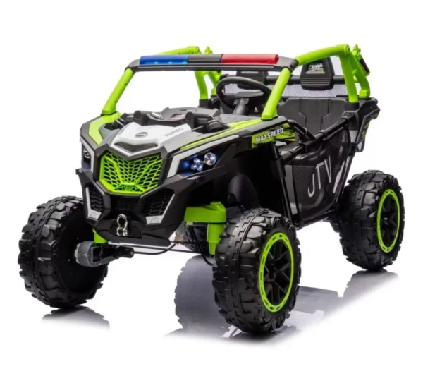 Unisex 12V Electric Ride-On Car for Kids 3-12 Years Old Rechargeable Battery Small Plastic Wheels with Music & Light Effects