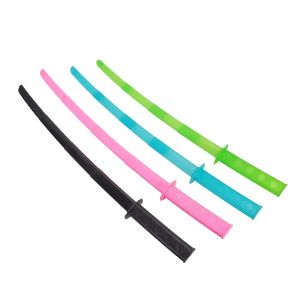 Factory Cheap 3D Plastic Long Samurai Sword Toys Kids Gravity Telescopic Simulation Katana Model Toy Anime Cosplay Weapon Toy
