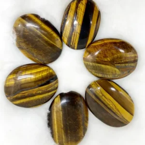 Premium Quality Agate Stone Tiger Eye Palm Stone Awesome Crystal Crafts of Old Type for Sale