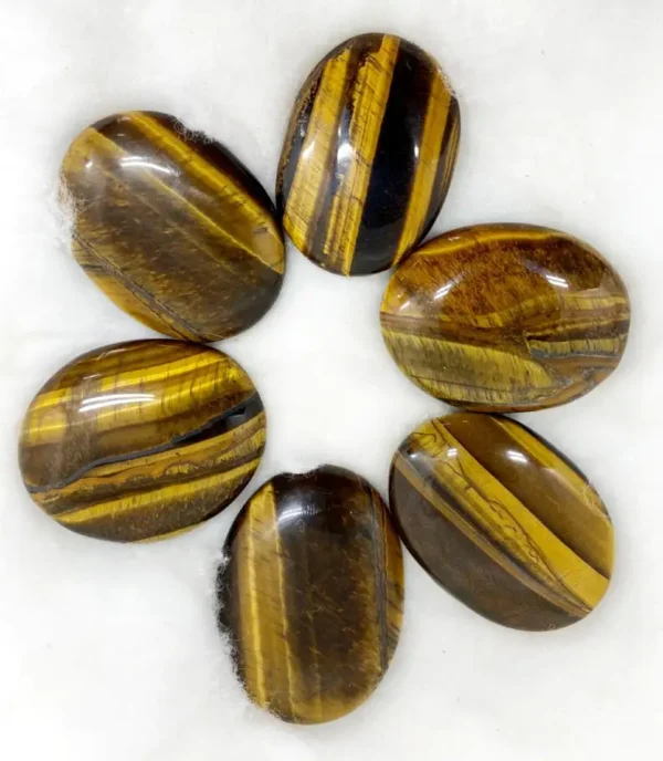 Premium Quality Agate Stone Tiger Eye Palm Stone Awesome Crystal Crafts of Old Type for Sale