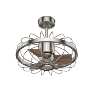 Hunter 16-Inch Roswell Ceiling Fan - Brushed Nickel/Spiced Chai Oak