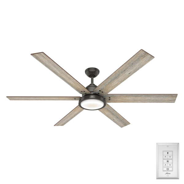 Hunter 70-inch Warrant Ceiling Fan With LED Light
