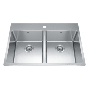Kindred 33" Brookmore Drop In Kitchen Sink - BDL2233-9-1N