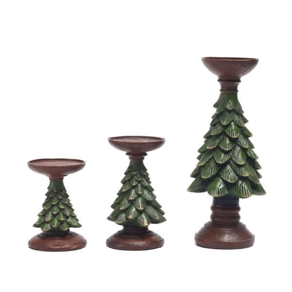 Christmas Tree Candleholder Sculpture for Living Room Decoration