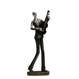 Unique Nordic Resin Sculpture Modern Musician Figurine, Elegant Home Decor Art Piece for Contemporary Spaces