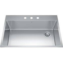 Kindred 33" Brookmore 3-Hole Drop in Kitchen Sink - BSL2233-9-3N-OW