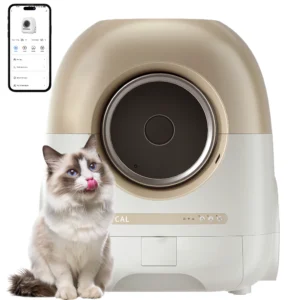 REDSASA Automatic Smart Cat Litter Box Self Cleaning Full Enclosed Cat Litter Box Pet Toilet Litter Tray With APP Remote Control