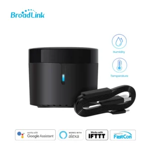 BroadLink RM4 mini WI-Fi Smart Universal Infrared Remote with HTS2 temp and humidity sensor, support Google Home, Alexa, IFTTT