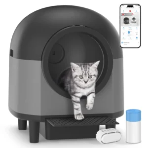 REDSASA Self Cleaning Automatic Cat Litter Box Toilet For 1.5-8kg Cat Trash Bag Litter Smart Cat Travel Toilet With App Control