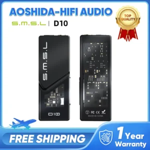 SMSL D10 Portable USB Headphone Amp Hi-res Audio DAC 2x CS43131 Decoding 4.4mm Balanced Digital Headphone Amplifier DSD256 32Bit