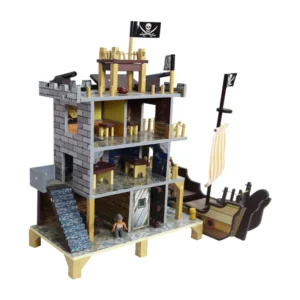 New Design Pretend Play Pirate Doll House DIY Wooden Toys for Boys and Girls Kids Doll House Gabbys Doll House