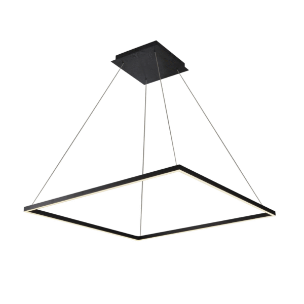 VONN Atria 39" VMC35511BL Modern Square LED Chandelier in Black