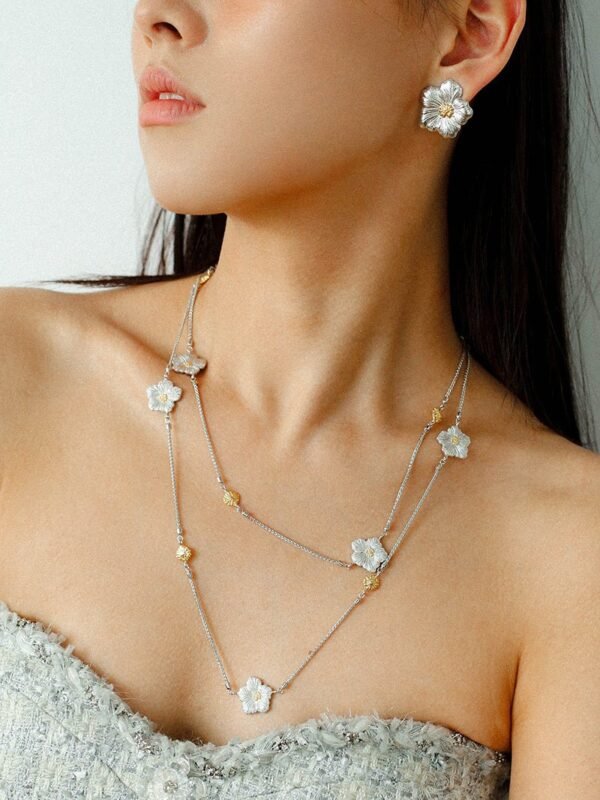 Buccellati-Inspired Gardenia Long Necklace