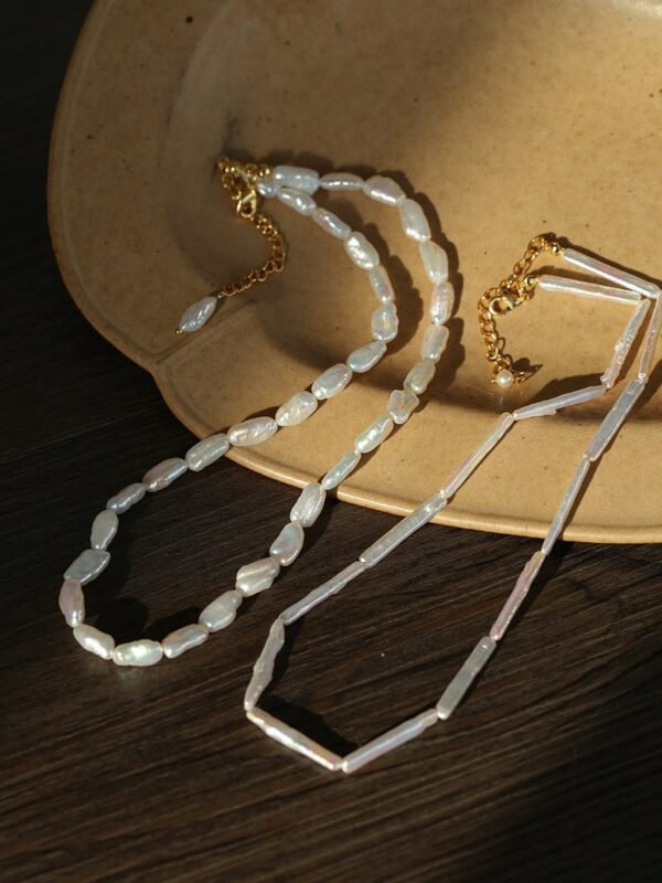 French Simple Baroque Pearl Necklace