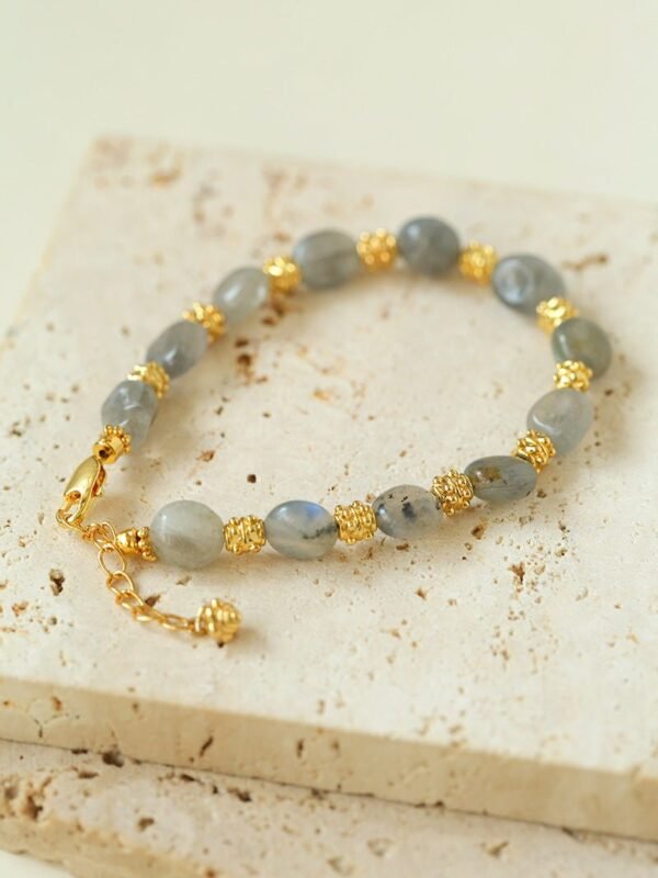 Gray Moonstone Bracelet