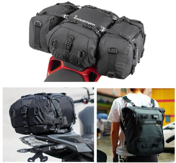 Uglybros Motorcycle Luggage Pack  Multi-Function Waterproof Motocross Rear Seat  Bag 10L 20L 30L Outdoor Riding  Backpack