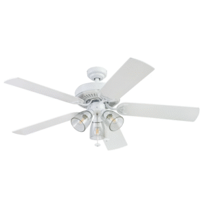 Prominence Home 52" Saybrook White Pull Chain Ceiling Fan