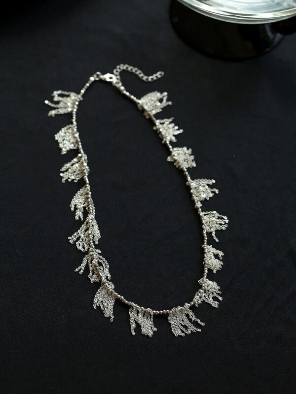 Sparkling Disco Tassel Necklace